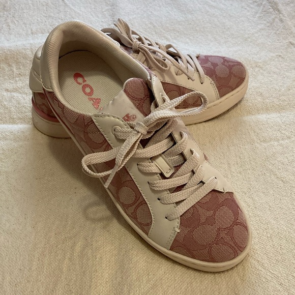 Coach Pink Casual Sneakers - Picture 1 of 6
